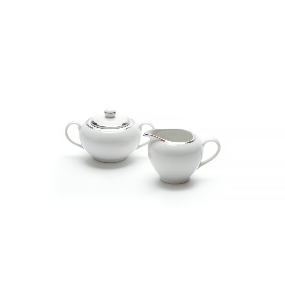 white-with-silver-band-creamer-sugar-set